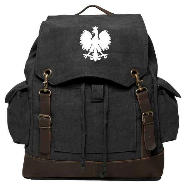 Travel Laptop Backpack Polish Flag Eagle Multi-functional Student Travel Outdoor Backpack 